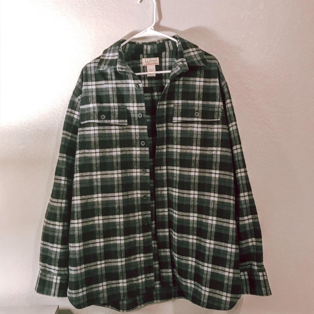 lol bean men’s chamois cloth shirt